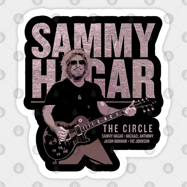 Sammy Hagar Red Sticker by StoneSoccer
